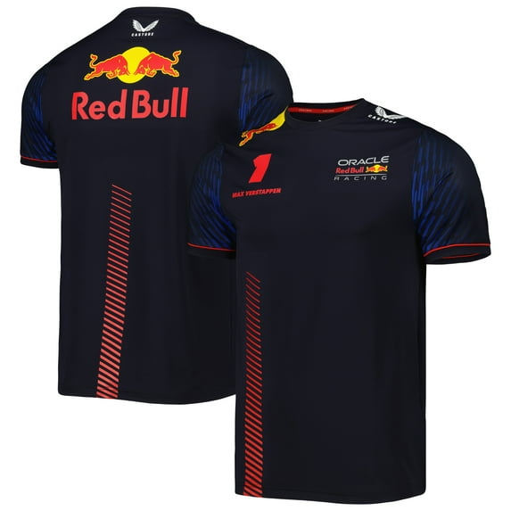 Men's Castore Max Verstappen Navy Red Bull Racing 2023 Driver Edition T-Shirt