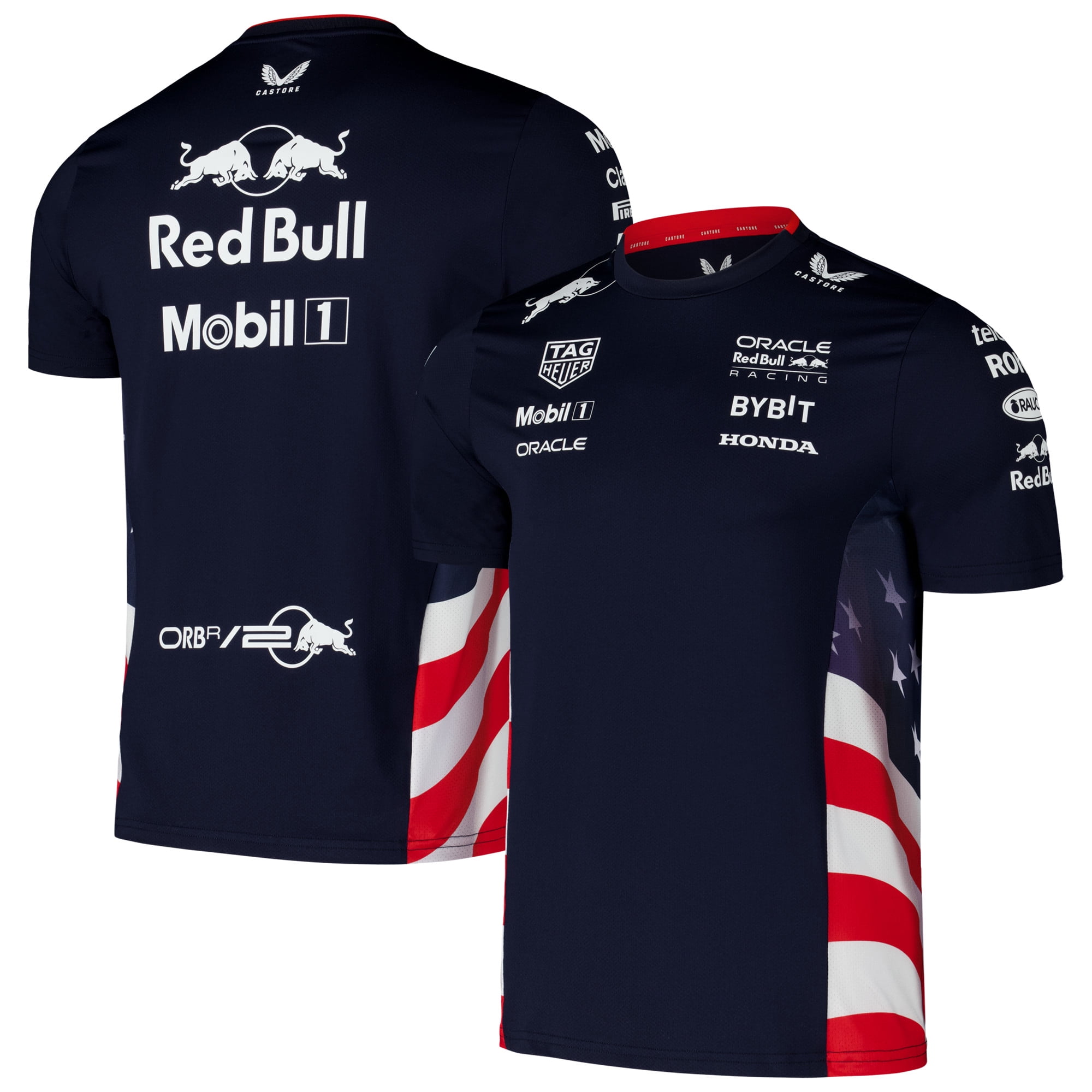 Men's Castore Navy Red Bull Racing American Race Team T-Shirt - Walmart.com