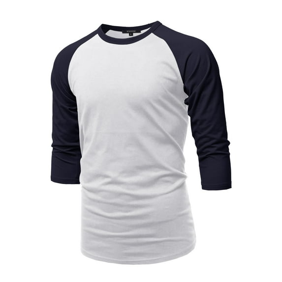 Men's Casual 3/4 Raglan Sleeve Baseball Top