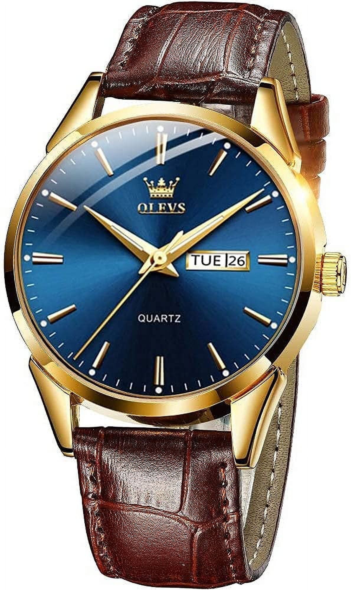 Men's Casual Analog Quartz Watch (Luxury Upgrade Version),Big Face Gold