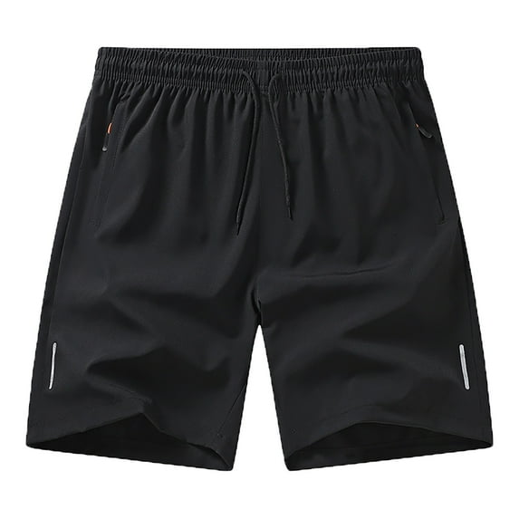 Men's Casual Athletic Shorts Lightweight Breathable Workout Running Gym Basketball Shorts with Zipper Pockets