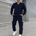 thumbnail image 1 of Men's Casual Athletic Tracksuit 2 Piece Outfits Casual Running Jogging Warm Up Full Zip Sweat Suits Sports Clothes Outfits, 1 of 5