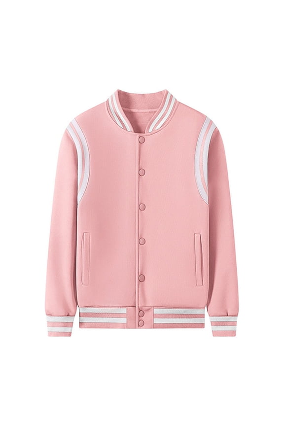 Men's Casual Baseball Jacket Hop Streetwear Slim Fit Sports Outerwear Lightweight Autumn Fashion Top