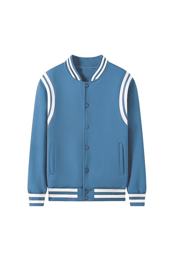 Men's Casual Baseball Jacket Hop Streetwear Slim Fit Sports Outerwear Lightweight Autumn Fashion Top