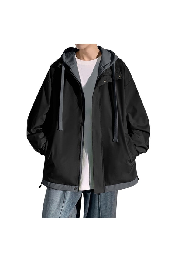 Men's Casual Baseball Jacket Oversized Lightweight Outdoor Windbreaker Comfortable Streetwear Stylish Sprinter Coat