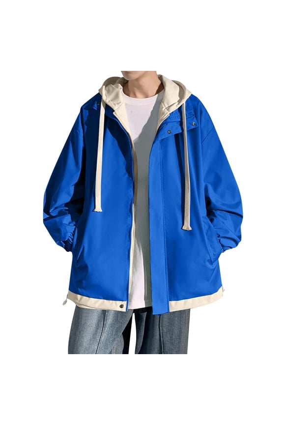 Men's Casual Baseball Jacket Oversized Lightweight Outdoor Windbreaker Comfortable Streetwear Stylish Sprinter Coat