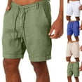 thumbnail image 1 of Men's Casual Beach Shorts Quick Dry Lightweight Swim Trunks, Elastic Waist Drawstring Loose Fit Breathable Athletic Hiking Vacation Summer | AESTIVO,Blue S, 1 of 9