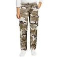 thumbnail image 1 of Men's Casual Belted Multipocket Patterned Trousers Cargo Pants (Desert, 50x30), 1 of 3