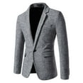 thumbnail image 1 of Men's Casual Blazer Slim Fit Lightweight Sport Coat Two Button Suit Jacket Gray M, 1 of 3