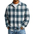 thumbnail image 1 of Men's Casual Button-Down Long-Sleeve Shirt Fashionable Casual Men's Clothing, 1 of 6