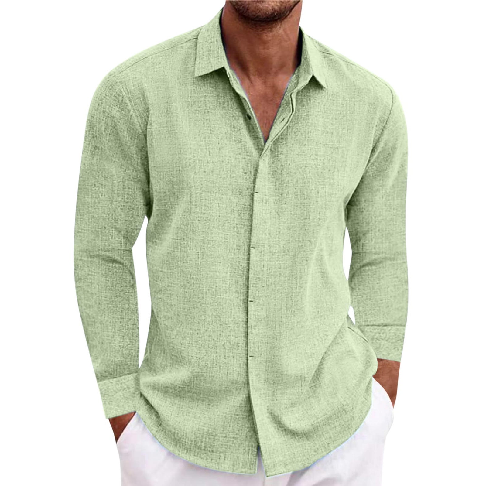 Mens Long Sleeve T-Shirts Drawstring Casual Comfort Loose