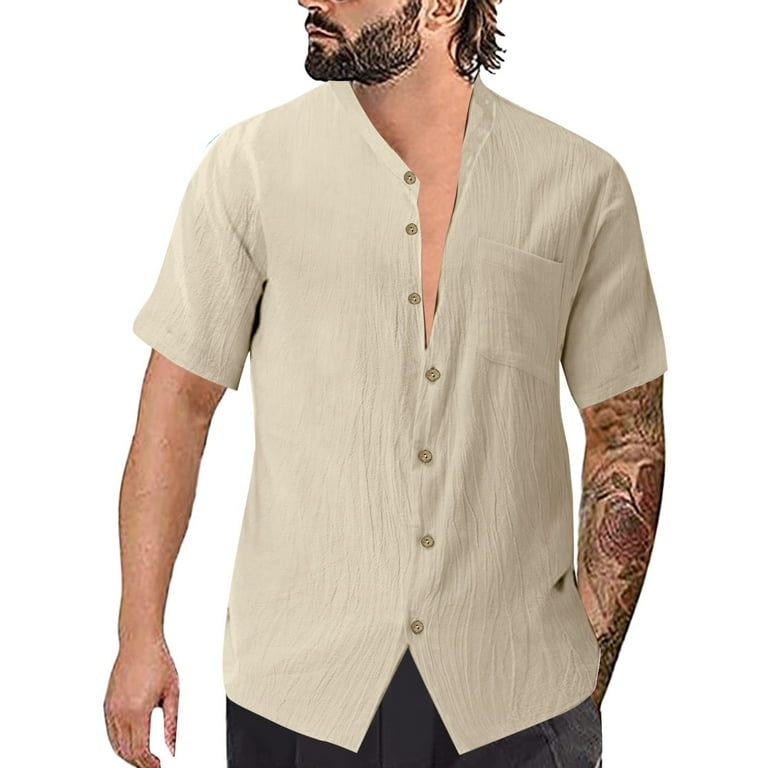 Linen party wear shirts for mens top
