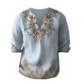 Men's Casual ButtonDown Shirts, Men's Stand Collar Long Sleeve Flower