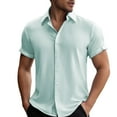 thumbnail image 1 of Men's Casual Button Down Shirt Short Sleeve Tops Lapel Button Down 3d Printed Shirt Beach Shirts Lapel Tops Outdoors Breathable Tees Retro Button Down Shirts, 1 of 6