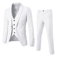 thumbnail image 1 of Men's Casual Button Suit Blazer Jacket Sport Coat White XXL, 1 of 4