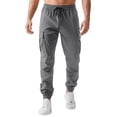 thumbnail image 1 of Men’s Casual Cargo Jogger Pants with Elastic Waistband Drawstring Multiple Pockets Relaxed Fit Lightweight Material Tapered Leg Design, 1 of 3