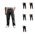 thumbnail image 1 of Men's Casual Cargo Pants, Loose Fit Workwear Trousers with Large Flap Pockets, Durable Stretch Fabric, Baggy Straight Leg for Outdoor Daily Wear, Hiking & Sports, 1 of 6