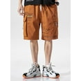 thumbnail image 1 of Men's Casual Cargo Shorts 2023 Summer Loose Hip Hop Straight Streetwear Bermuda Masculina y2k Letter Print Short Pants Hombre, 1 of 6