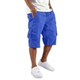 thumbnail image 1 of Men's Casual Cargo Shorts Casual Summer Hiking Shorts Bermuda Short with Pockets Chino Work Shorts with 6 Pockets Blue XXXL, 1 of 7