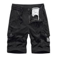 thumbnail image 1 of Men's Casual Cargo Shorts Elastic Waist with Drawstring Lightweight Breathable Multi-Pockets Hiking Outdoor Short Pants for Summer Golf Walking Vacation Wear, 1 of 3