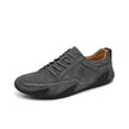 thumbnail image 1 of Men's Casual Casual Shoes Lightweight Soft And Comfortable Non-Slip Loafers Lace-Up Retro Fashion Formal Shoes Gray 10 US, 1 of 7