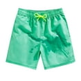 thumbnail image 1 of Men's Casual Classic Fit Short Drawstring Summer Beach Shorts with Pocket Shorty Blue,2XL, 1 of 3