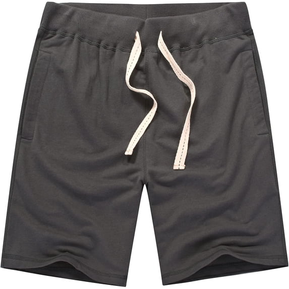 Men's Casual Classic Shorts Athletic Cotton Sweat Shorts with Drawstring