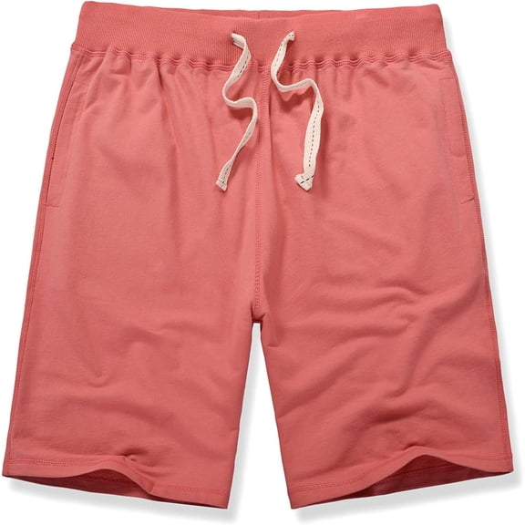 Men's Casual Classic Shorts Athletic Cotton Sweat Shorts with Drawstring
