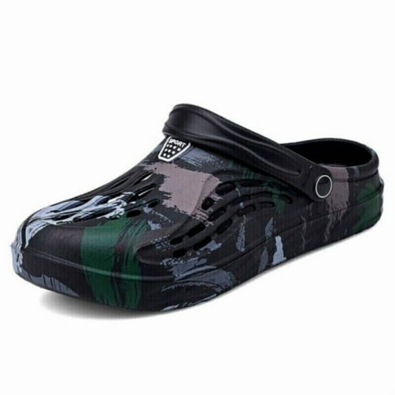 Men's Casual Clogs | Slip on Shoes | Waterproof Black White Sandals Non Slip