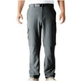 thumbnail image 1 of Men's Casual Convertible Hiking Pants Quick Drying Lightweight Cargo Pants Outdoor Travel Safari Fishing Pants, 1 of 4