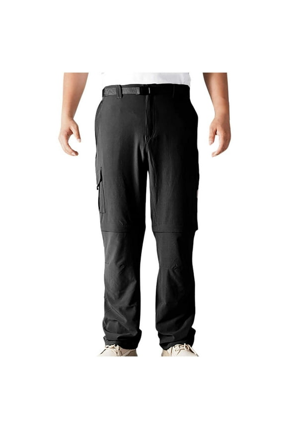 Men's Casual Convertible Hiking Pants Quick Drying Lightweight Cargo Pants Outdoor Travel Safari Fishing Pants