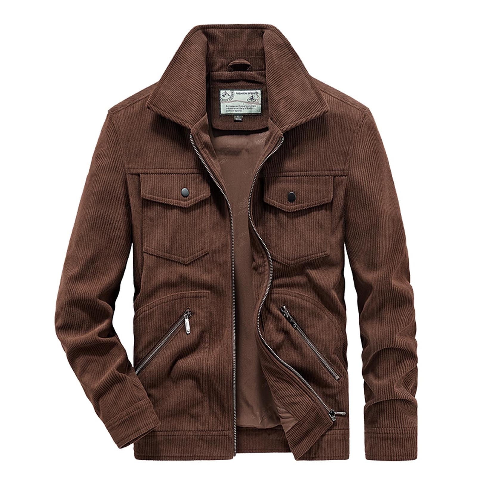 Men's Casual Corduroy Jacket Spring Fall Fashion Long Sleeve Men's Casual Corduroy Jacket Spring Fall Fashion Long Sleeve