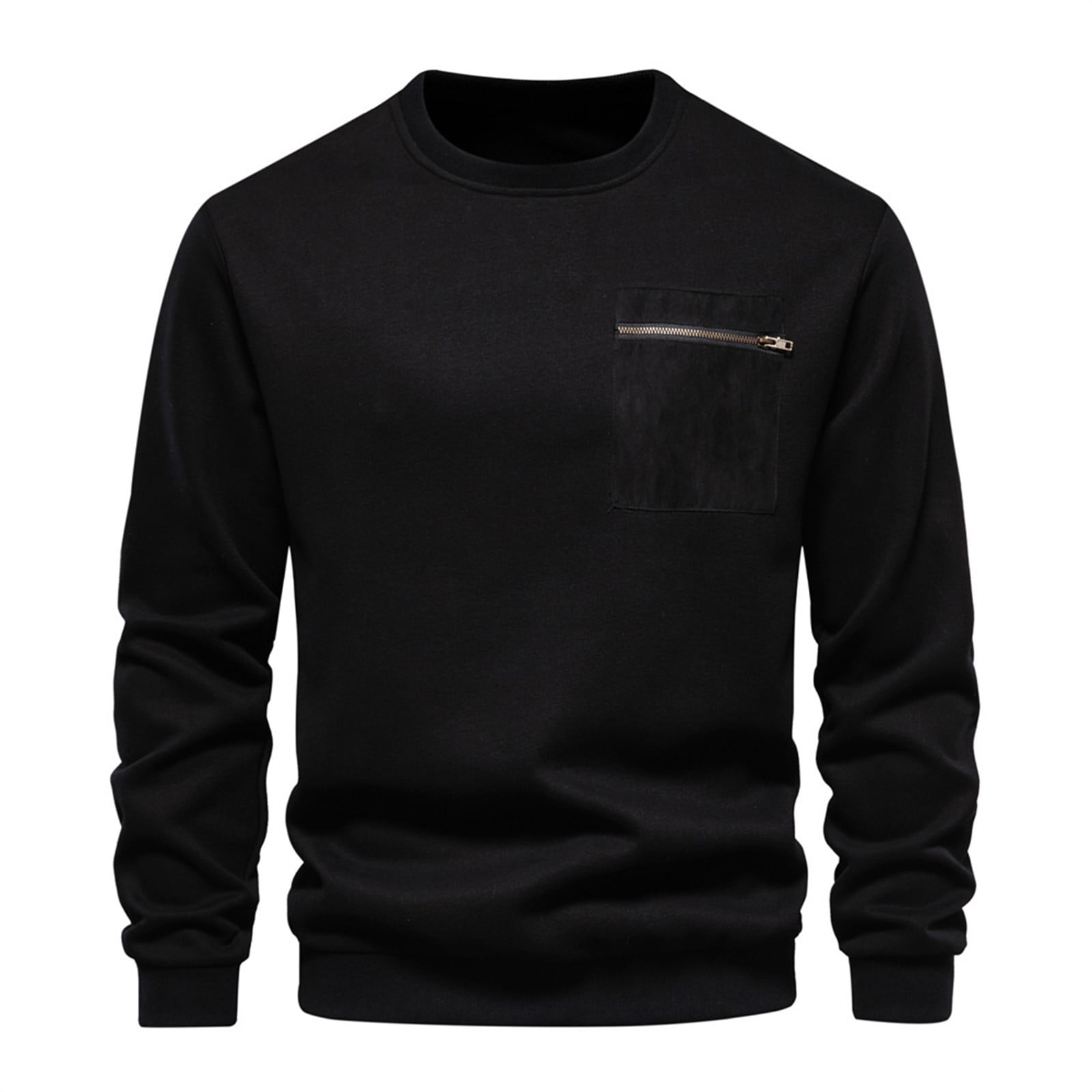 Zipper crewneck sweatshirt hotsell