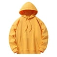 thumbnail image 1 of Men's Casual Drawstring Hoodies with Pocket Long Sleeve Comfy Loose Fit Hooded Sweatshirt Pullover Tops (XL, Yellow), 1 of 7