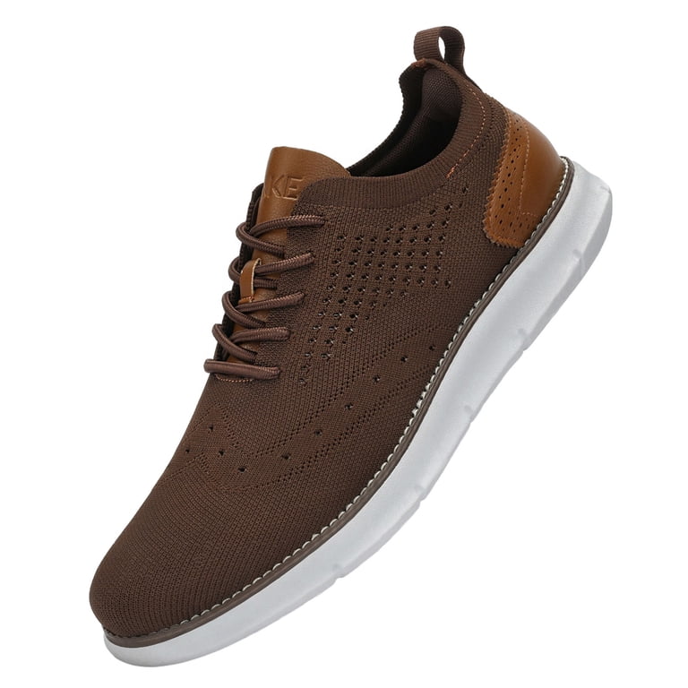 Men's Casual Dress Oxfords Shoes Breathable Knit Leisure Fashion Sneakers  Lightweight Comfortable Walking Shoes - Walmart.com