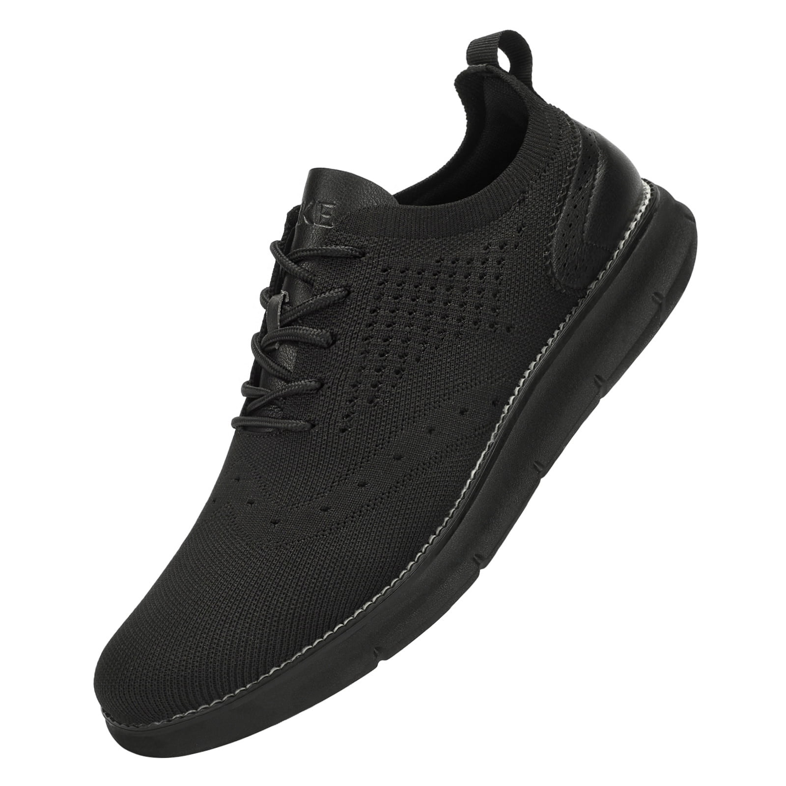 Men's Casual Dress Oxford Shoes - Breathable Knit Sneakers, Lightweight Walking Shoes, Comfortable Fashion Sneakers Brown Size 10