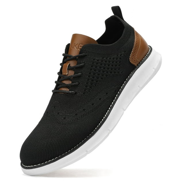 Men's Casual Dress Oxfords Shoes Breathable Knit Leisure Fashion