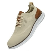 SVNKE Men's Casual Dress Oxfords Shoes Breathable Knit Leisure Fashion Sneakers