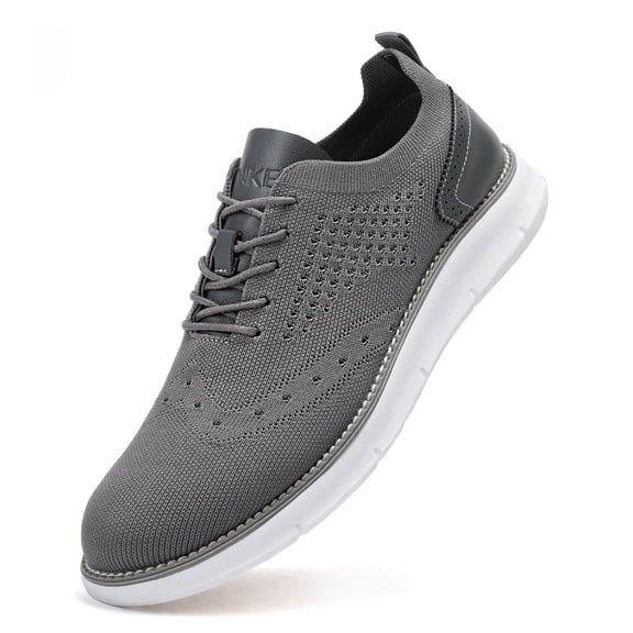 Men's Casual Dress Oxfords Shoes Breathable Knit Leisure Fashion Sneakers