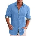 thumbnail image 1 of Men's Casual Dress Shirts Long Sleeve Casual Button Down Collared Casual Dress Shirts, 1 of 13