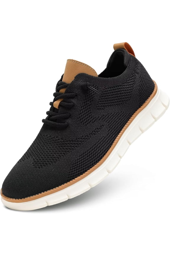 Men's Casual Dress Shoes Fashion Walking Sneakers Mesh Business Oxfords Work Lightweight Soft Sole