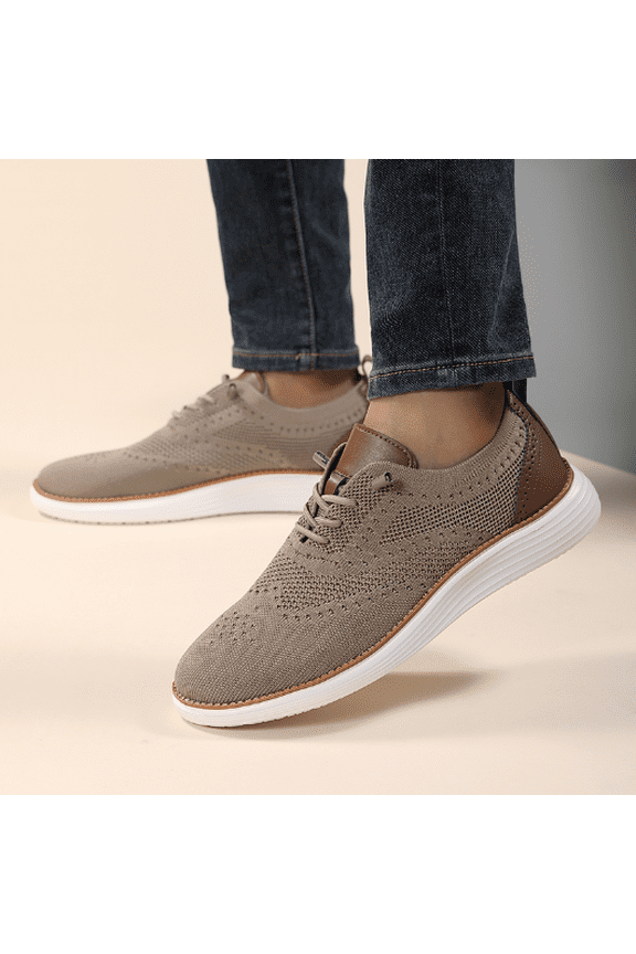 Men's Casual Dress Sneakers Oxfords Business Mesh Breathable Walking Shoes Tennis Comfortable