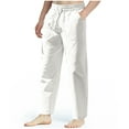 thumbnail image 1 of Men's Casual Elastic Waist Long Pants with Multiple Pockets for Outdoor Wear, 1 of 6