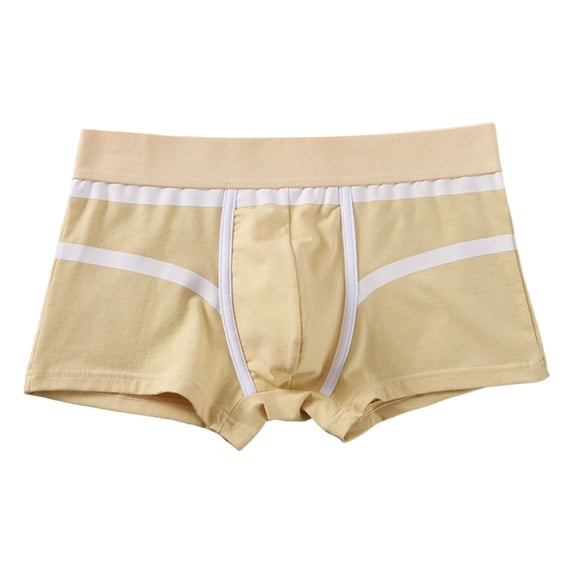 Men's Casual Fashion Underwear for Everyday Comfort and Confidence Men's Undergarment with Supportive Fit for Large Sizes Beige M