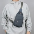 thumbnail image 1 of Men’s Casual and Fashionable Chest Bag with Large Storage Capacity, Thickened High-Density Fabric, Multi-Functional Waterproof Design for Travel, Hiking, and Everyday Use, 1 of 6