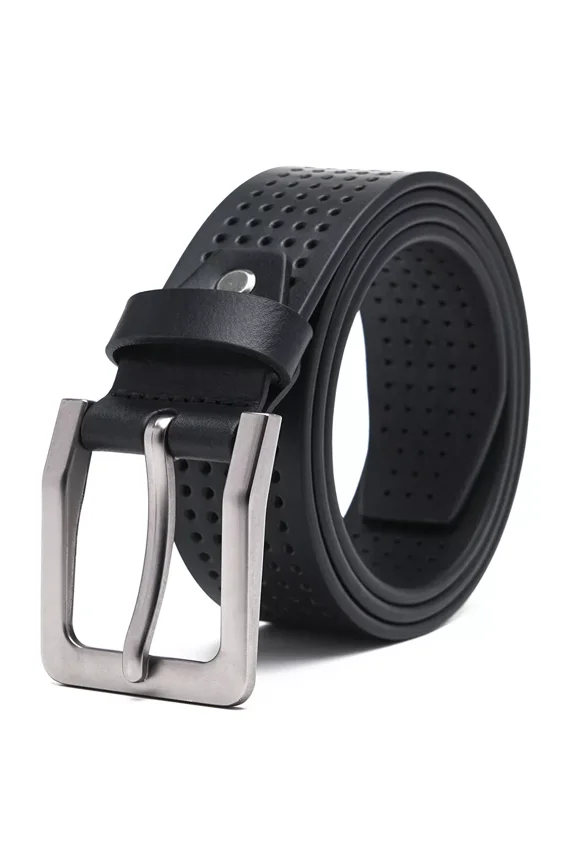 Men's Casual Genuine Full Grain Leather Belts for Men 1.5inch Width