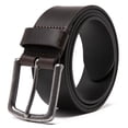thumbnail image 1 of Men’s Casual Genuine Leather Jeans Belts 1 1/2" Wide Work Dress Belt for Men, 1 of 5