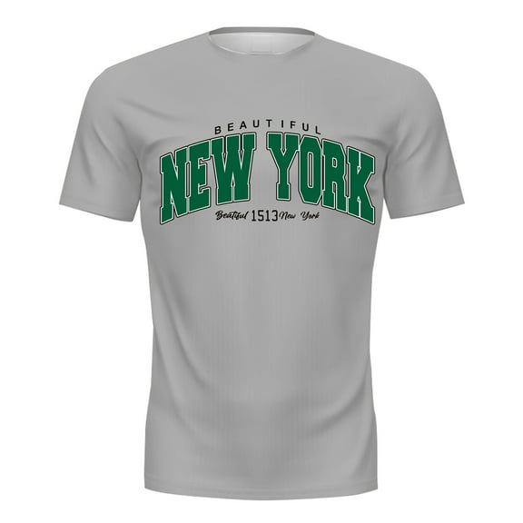 Men's Casual Graphic T-Shirt Polyester, Fashionable Streetwear, All-Day Comfort, Multiple Sizes, Machine Washable