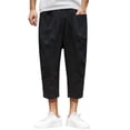 thumbnail image 1 of Men's Casual Harem Pants Breathable Loose Fit Summer Trousers Comfortable Daily Wear Versatile Basic Style Lightweight Relaxed Beach Yoga Men's Pants Relaxed Fit Lounge Big and Tall, 1 of 7