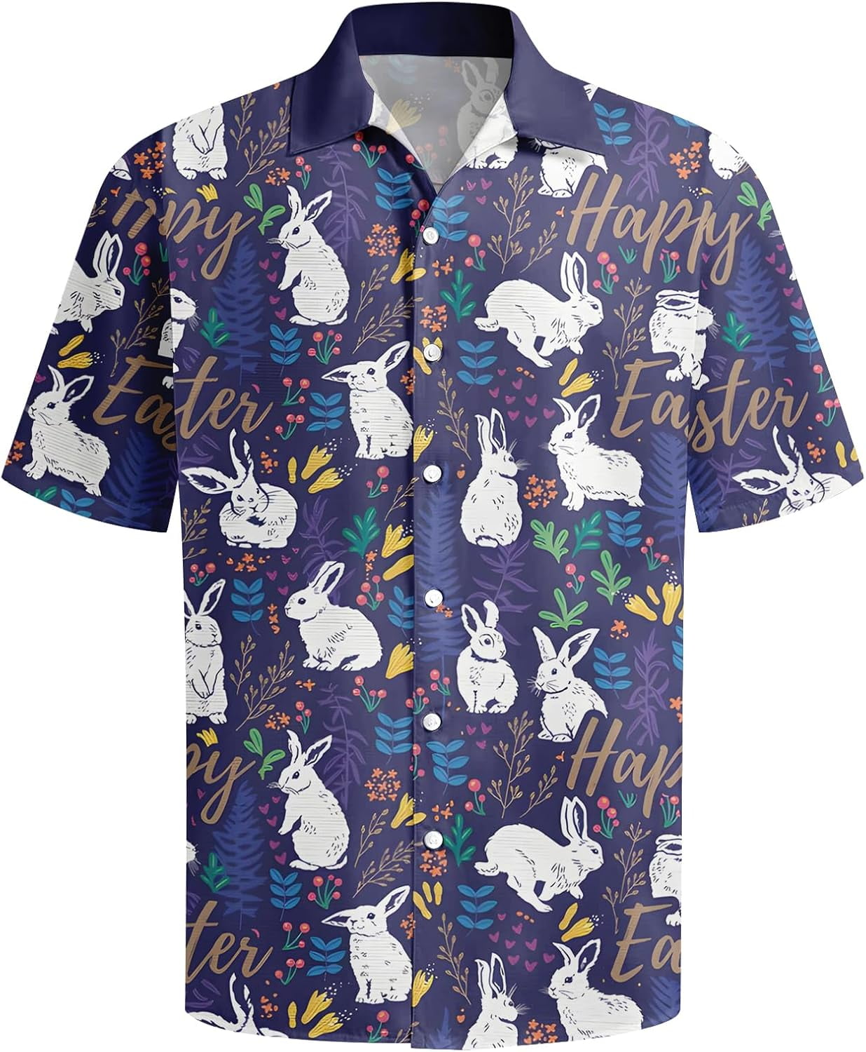 EVNMENST Hawaiian Shirt For Men - Printed Short Sleeve Button Down Aloha Shirt, Lightweight & Breathable - View #4